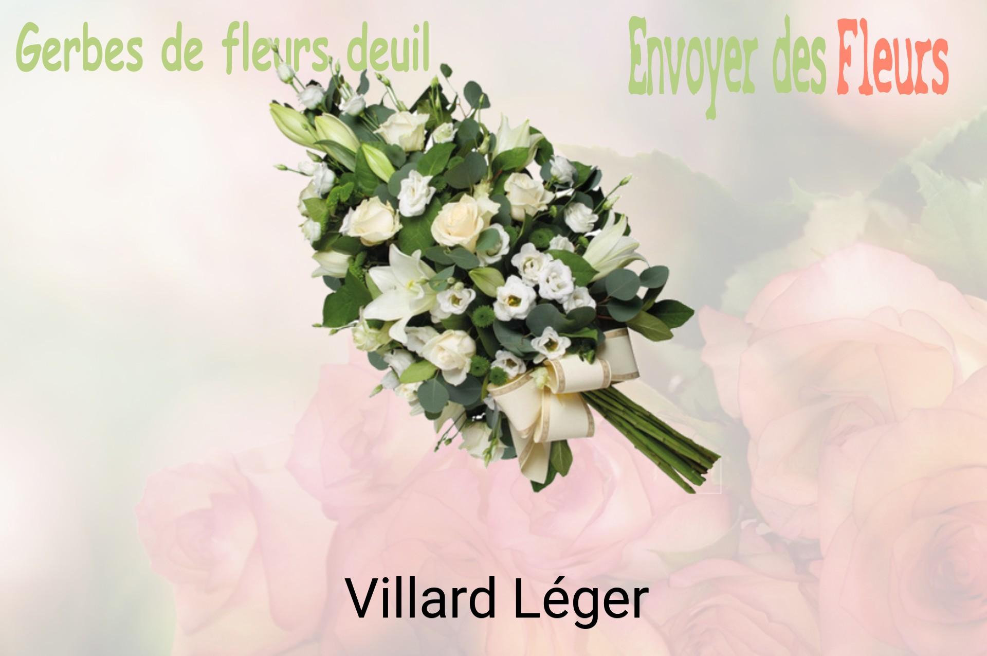 Gerbe de fleurs de deuil livrée à Villard-Léger